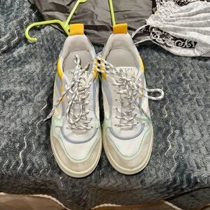 White and Yellow Women's Shoes